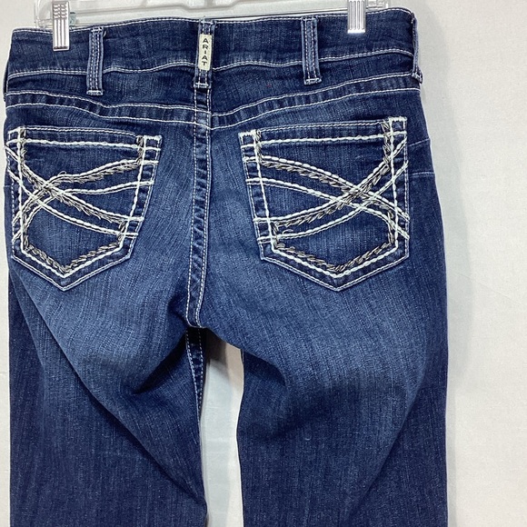 Ariat 30R Dark Blue Boot Cut Jeans - Picture 6 of 16
